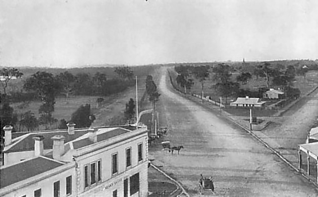 Looking from the Junction towards St Kilda and Punt Roads, 1858